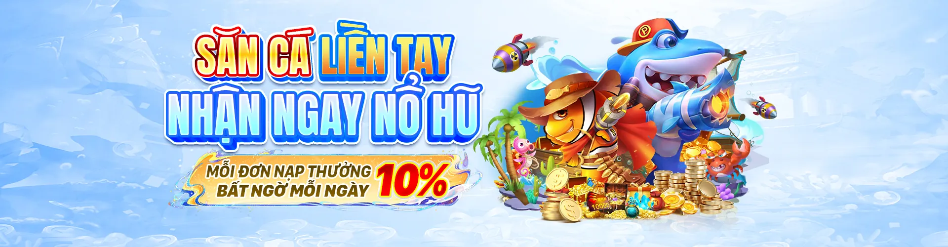 Hình ảnh chính game Bắn Cá kinh88 với đồ họa 3D sống động và kho báu dưới đại dương